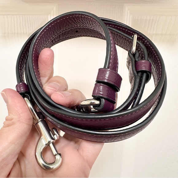 Coach Charlotte Refined Pebbled Leather Baguette Shoulder Bag - Picture 12 of 16